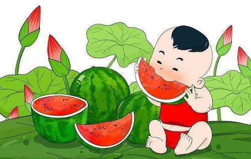 夏季吃瓜乘凉的说说,夏季吃瓜的清凉时光